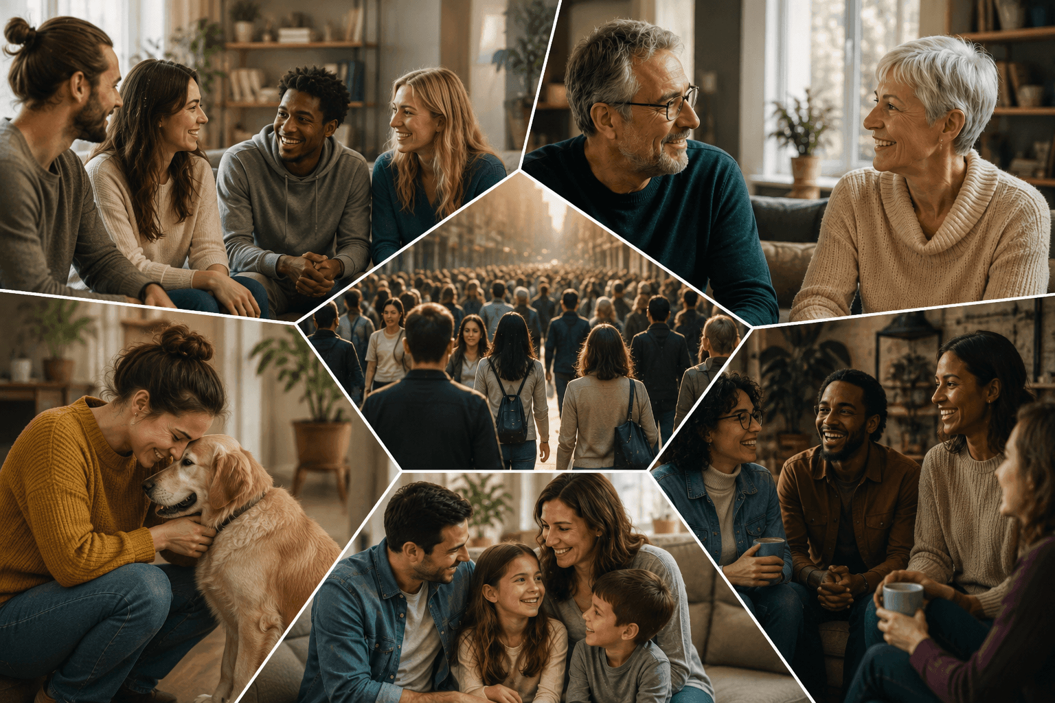 Différentes personnes, familles et situations de vie accompagnées